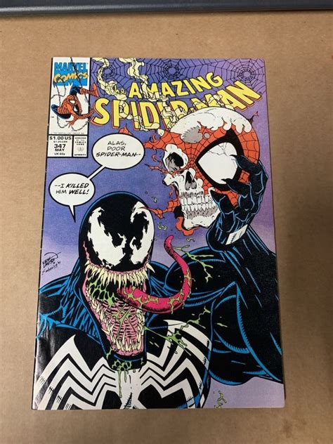 The Amazing Spider Man 347 1991 Venom Cover Erik Larsen Marvel Comics Comic Books