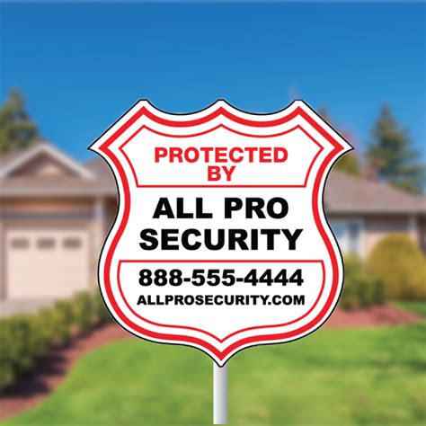 Security Signs, PVC, UV Ink, Outdoor Use