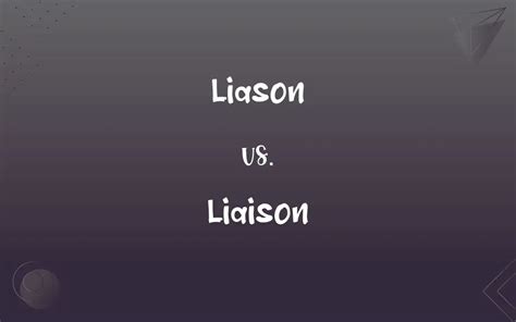 liason  liaison mastering  correct spelling