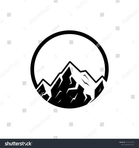 Mountain Silhouette Logo Stock Vector (Royalty Free) 1145101925 ...