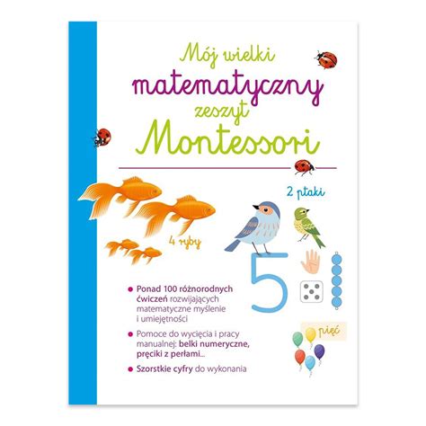 Mój wielki matematyczny zeszyt Montessori Księgarnia Natuli