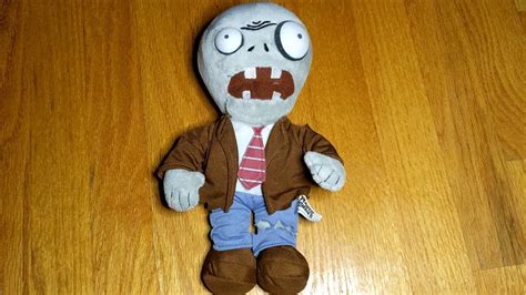 Plants Vs Zombies Plush 19 Jazwares Talking Browncoat Zombie Pvz Plush Collection Youtube