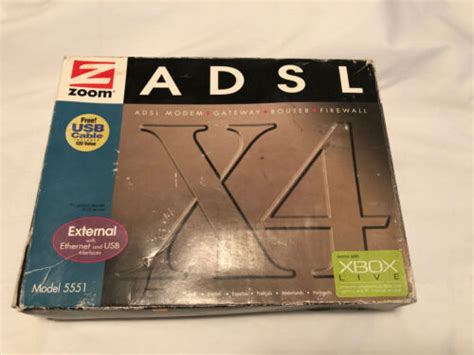 Zoom Model 5651 Adsl X4 Modemroutergatewayfirewall Ebay