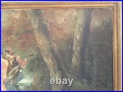 Huile Sur Toile Blog Archive Tableau Ancien Xviiie Sc Ne Galante