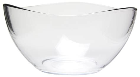 Large Clear Glass Wavy Servingmixing Bowl 63 Ounce Uk