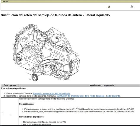 Manual De Taller Chevrolet Cruze Espa Ol Incluye Diagramas