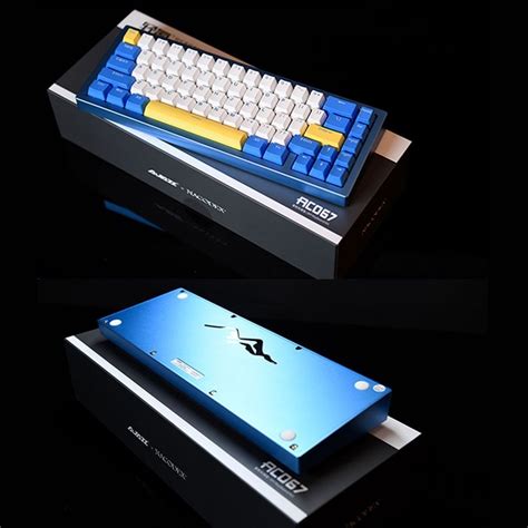 Ajazz Ac Keys Bluetooth Wireless Three Mode Hot Plug Rgb Mechanical Keyboard Blueberry