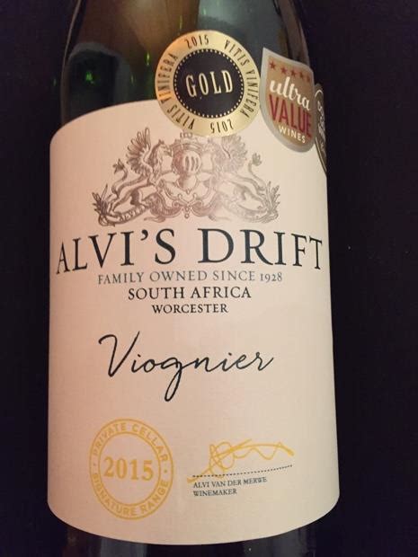 Alvi S Drift Viognier South Africa Breede River Valley