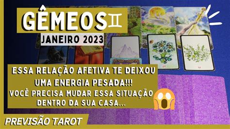 Signo GÊMEOS Janeiro 2023 FAÇA UMA LIMPEZA URGENTE ENERGIA NEGATIVA