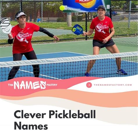 Pickleball Team Names For Fun On The Court