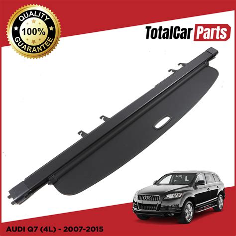 BLACK RETRACTABLE PARCEL SHELF LUGGAGE LOAD ROLLER COVER FOR AUDI Q7 4L