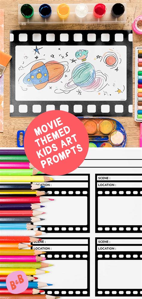 Movie Themed Art Invitations And Play Prompts For Kids