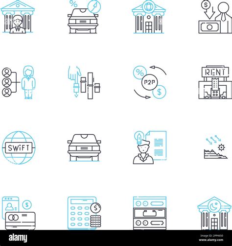 Strategic Forecasting Linear Icons Set Prediction Analysis