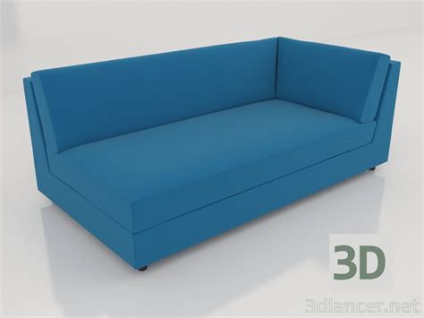 3d Model Sofa Module 83 Corner Extended Right 89042