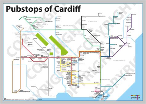 Map Of All The Pubs And Bars In Cardiff Rcardiff