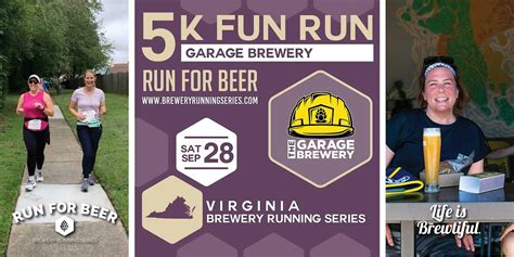 5k Beer Run X Garage Brewery 2024 Virginia Brewery Running Series