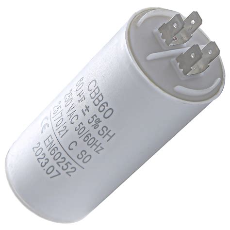 Seentech CBB60 60 Uf MFD 250 VAC Start Capacitor 50 60 Hz AC Electric