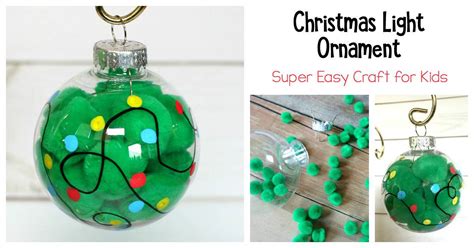 Clear Plastic Ornament Craft Activity