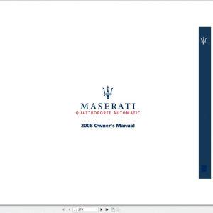 Maserati Quattroporte Service Manual