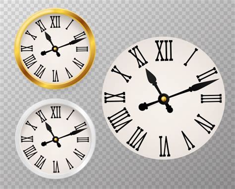 Wall Clocks Royalty Free Vector Image Vectorstock