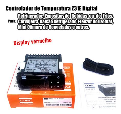 Controlador Temperatura Z31e Bivolt Para Expositor De Frios Frete grátis