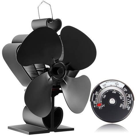 Buy Bluesea Upgrade Blade Heat Powered Wood Stove Fan Eco Friendly