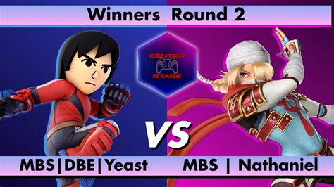 Center Stage Mbs Dbe Yeast Mii Brawler Vs Mbs Nathaniel Sheik