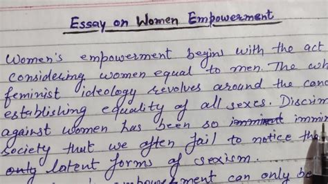 Essay Women Empowerment Telegraph