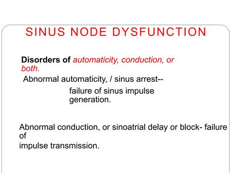 Sinus Node Dysfunction PPT