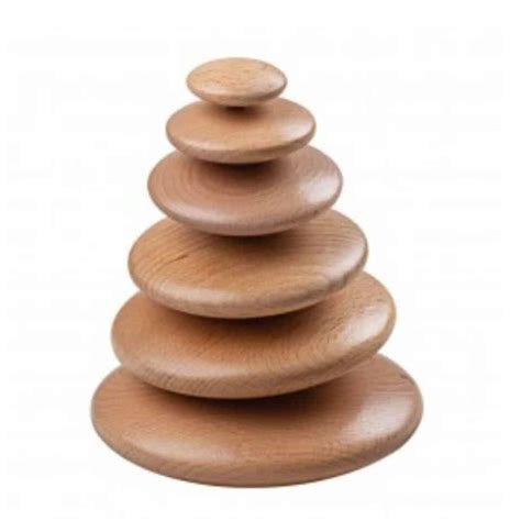 Bigjigs Toys Natural Wooden Pebbles Stacking Toy ⋆ Spend With Us