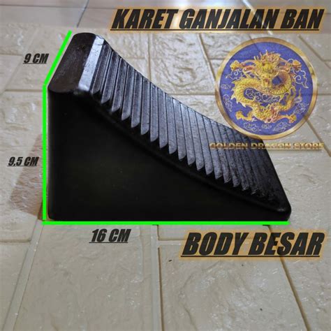 Jual Karet Ganjalan Ban Ganjal Mobil Rubber Wheel Parking Chock