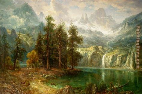 Albert Bierstadt Sierra Nevada painting anysize 50% off - Sierra Nevada painting for sale