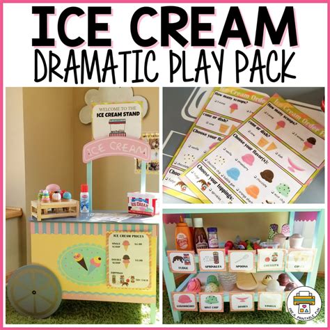 Ice Cream Dramatic Play Pre K Printable Fun