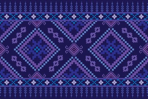 Dark blue pixel seamless pattern fabric 46105327 Vector Art at Vecteezy