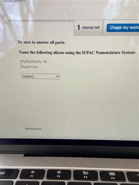 Solved 1 Attempt Left Check My Work Be Sure To Answer All Chegg