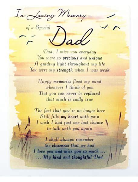 Lisas Ts To A Loving Dad In Heaven Memorial Graveside Funeral Poem