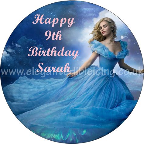 Cinderella Theme Cake Toppers