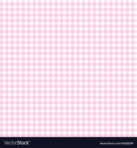 Pink Seamless Gingham Pattern Royalty Free Vector Image