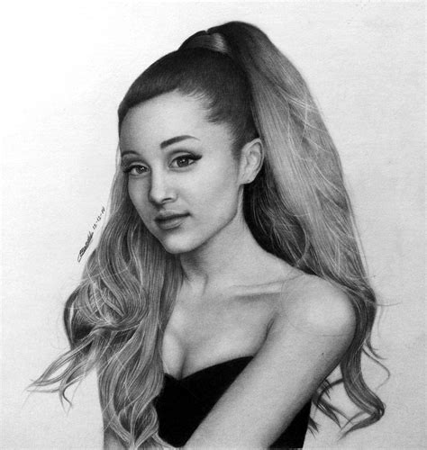 Ariana Grande Drawing How To Draw Ariana Grande Easy See More Ideas