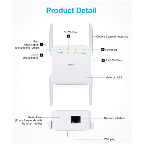 ♕☃5g Wifi Repeater 5ghz Wifi Extender 1200mbps Wifi Amplifier 5 Ghz Wi Fi Repeater Router