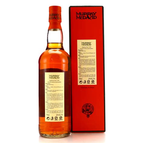 Highland Park 1989 Murray Mcdavid 15 Year Old British Embassy Berlin Whisky Auctioneer