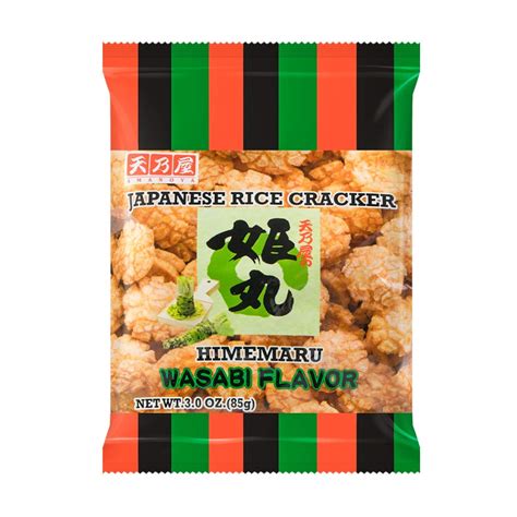 Amazon Amanoya Himemaru Wasabi Japanese Rice Crackers Medium 3