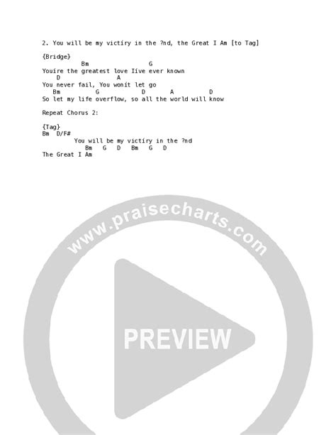 Great I Am Chords PDF (Leslie Jordan) - PraiseCharts