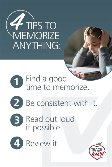 How To Memorize Anything Without Even Trying Teach 4 The Heart