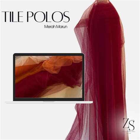 Jual Bahan Kain Soft Tile Tille Tule Tulle Polos Lemas Warna Merah