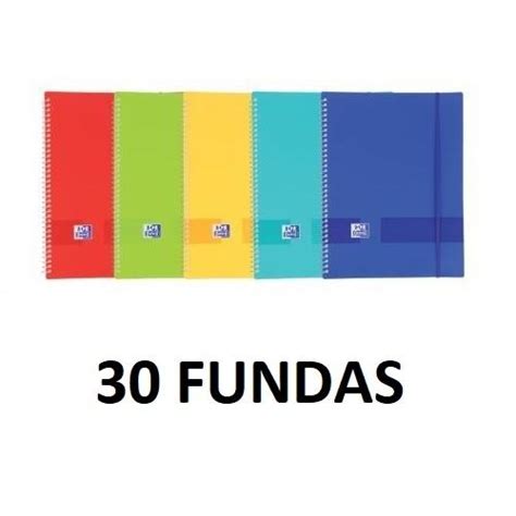 CARPETA DE 30 FUNDAS ESPIRAL OXFORD DINA4 PPP COLORES VIVOS