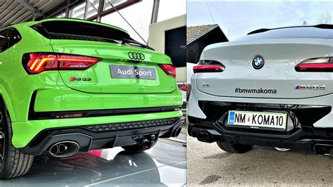 2023 Audi RS Q3 Sportback Vs 2023 Bmw X4 M40d REVS Exhaust Sound