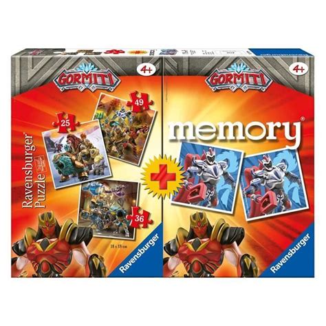 Jeu Educatif Et Scientifique Ravensburger Gormiti Multipack Memory