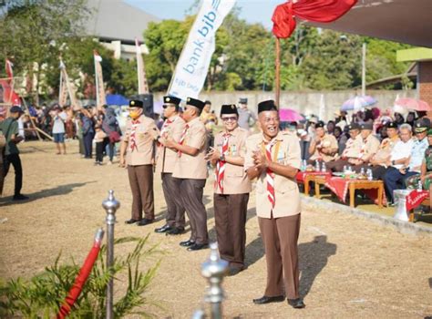 Pimpin Upacara Puncak HUT Pramuka Ke 62 Kak Jimat Optimis Gerakan