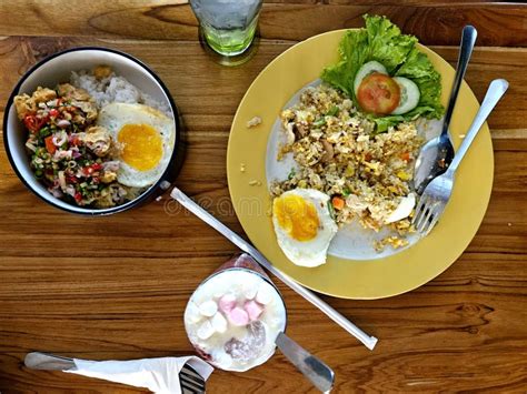 Two Meals For Couple Lunch Nasi Goreng And Sambal Matah From Bali